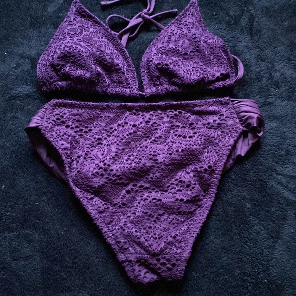 Amethyst Colored Bikini NWOT Sz M - Picture 7 of 7
